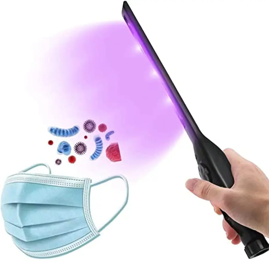 Lampada disinfettante a UVC per sanificare abbigliamento e altre superfici